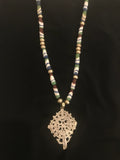 African Pendant with African Trade Beads